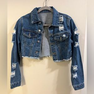 Jean cropped jacket